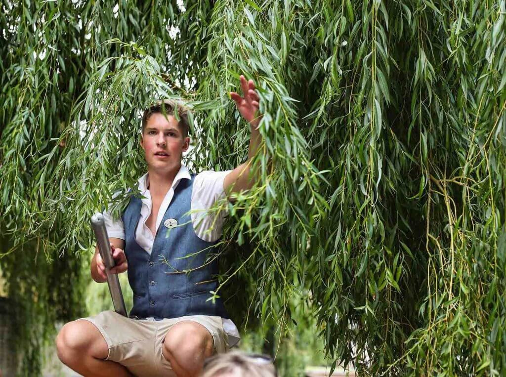 Punting in the foliage